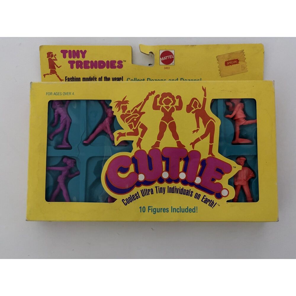 1986 Mattel C.U.T.I.E. tiny trendies Fashion Models Action fig set